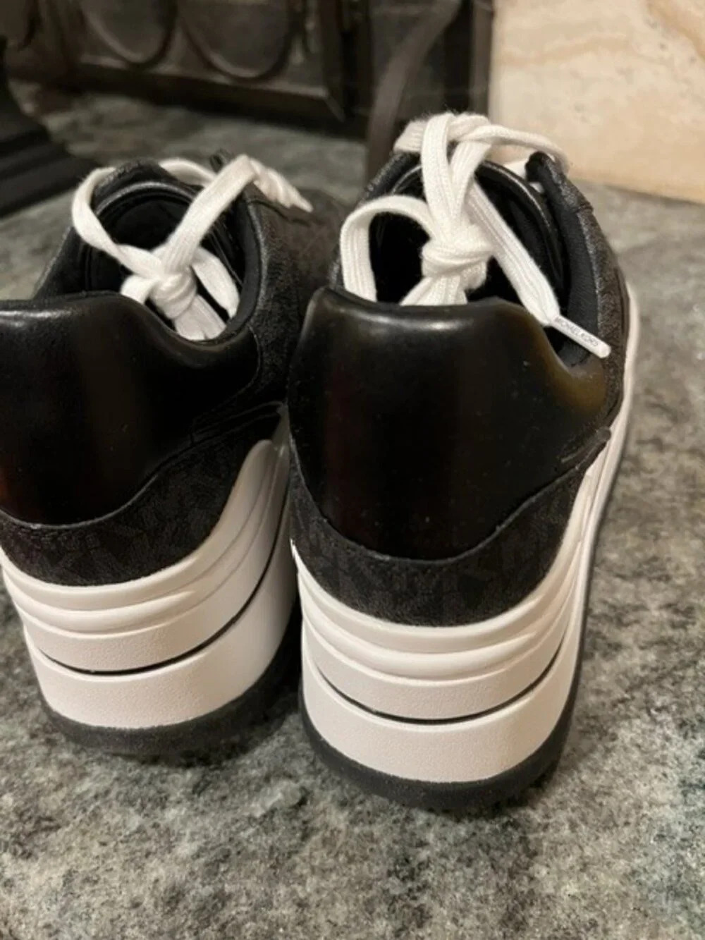 Michael Kors Hayes Lux Platform Lace-Up Sneakers NEW